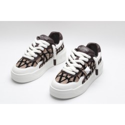 VALENTINO GARAVANI Rockstud Untitled Leather Platform Sneakers  