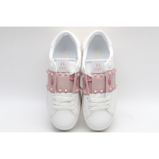 VALENTINO GARAVANI Rockstud Untitled Leather Sneakers