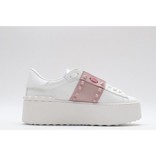 VALENTINO GARAVANI Rockstud Untitled Leather Sneakers