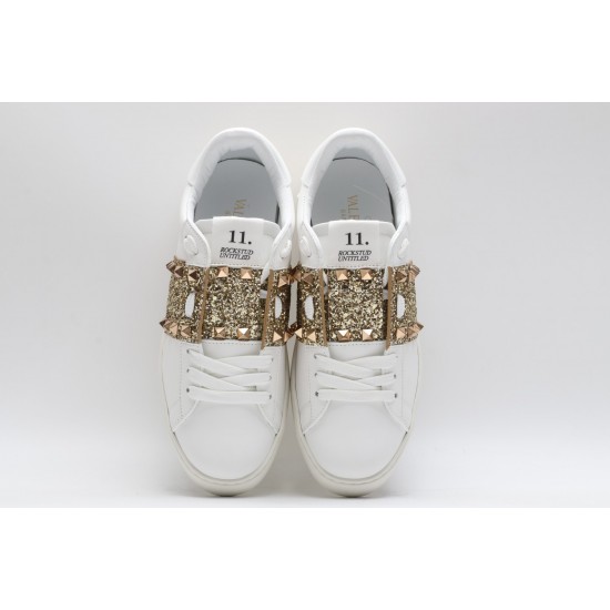 VALENTINO GARAVANI Rockstud Untitled Leather Sneakers