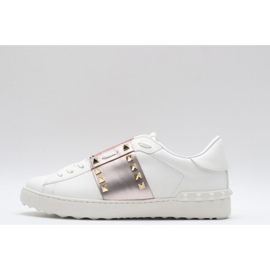 VALENTINO GARAVANI Rockstud Untitled Leather Sneakers