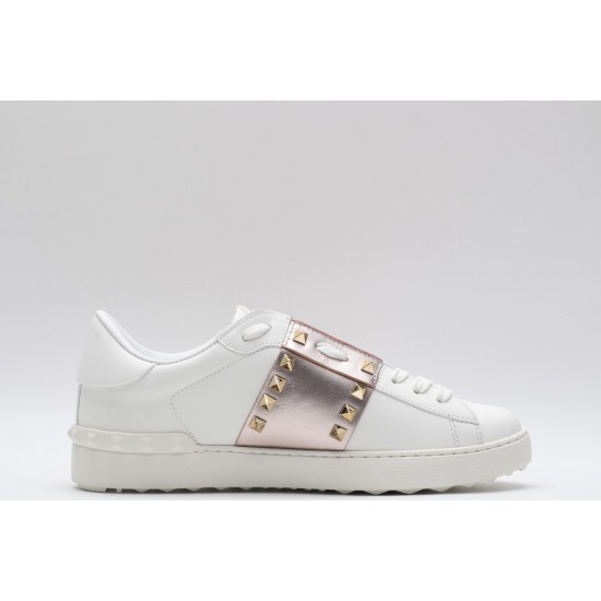 VALENTINO GARAVANI Rockstud Untitled Leather Sneakers