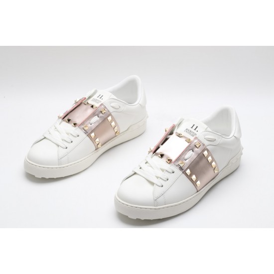 VALENTINO GARAVANI Rockstud Untitled Leather Sneakers