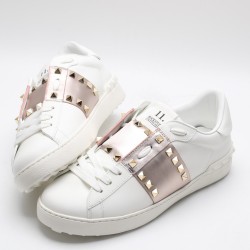 VALENTINO GARAVANI Rockstud Untitled Leather Sneakers