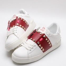 VALENTINO GARAVANI Rockstud Untitled Leather Sneakers