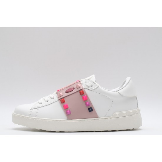 VALENTINO GARAVANI Rockstud Untitled Leather Sneakers