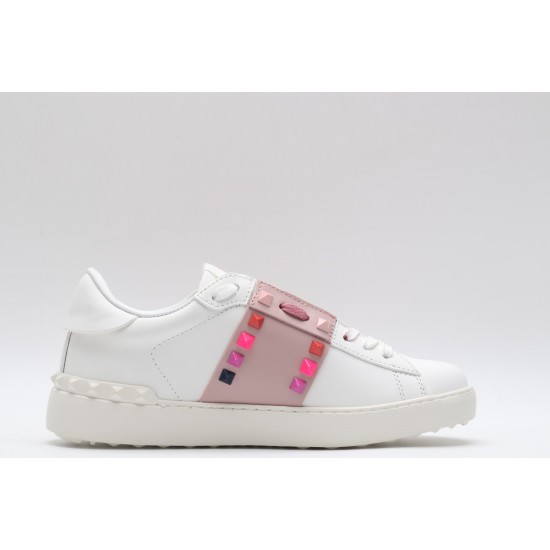 VALENTINO GARAVANI Rockstud Untitled Leather Sneakers