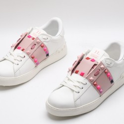 VALENTINO GARAVANI Rockstud Untitled Leather Sneakers