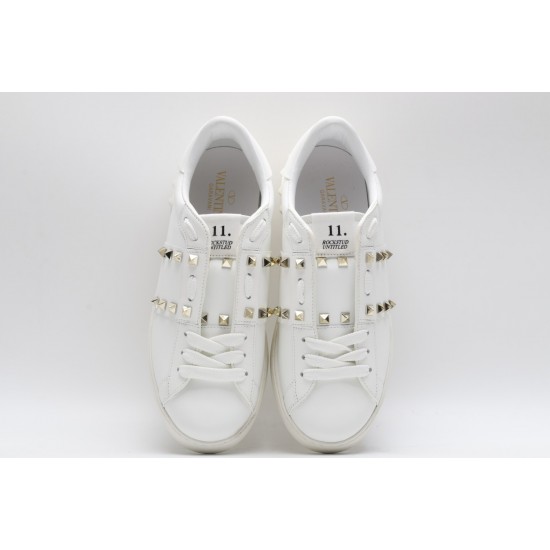 VALENTINO GARAVANI Rockstud Untitled Leather Sneakers