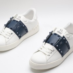 VALENTINO GARAVANI Rockstud Untitled Leather Sneakers