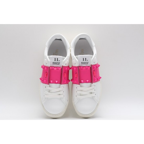 VALENTINO GARAVANI Rockstud Untitled Leather Sneakers