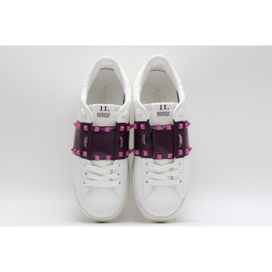 VALENTINO GARAVANI Rockstud Untitled Leather Sneakers