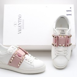 VALENTINO GARAVANI Rockstud Untitled Leather Sneakers