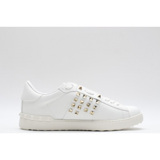 VALENTINO GARAVANI Rockstud Untitled Leather Sneakers