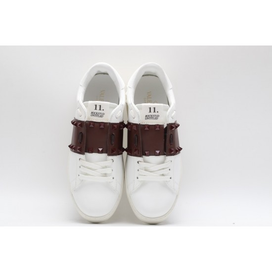 VALENTINO GARAVANI Rockstud Untitled Leather Sneakers