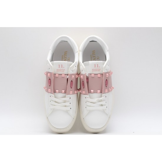 VALENTINO GARAVANI Rockstud Untitled Leather Sneakers